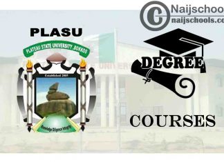 Degree Courses Offered in PLASU for Students to Study