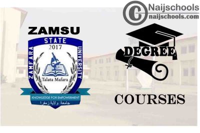 Degree Courses Offered in ZAMSU for Students to Study