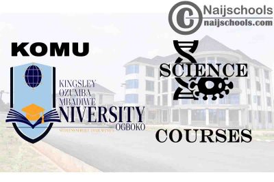 KOMU Courses for Science Students to Study; Full List 