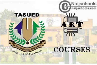 TASUED Courses for Art Students to Study; Full List