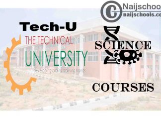 TECH-U Ibadan Courses for Science Students to Study