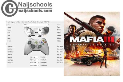 Mafia III: Definitive Edition X360ce Settings for Gamepad