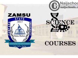 ZAMSU Courses for Science Students to Study; Full List