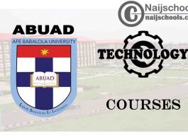 ABUAD Courses for Technology & Engineering Students