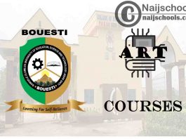 BOUESTI Courses for Art Students to Study; Full List