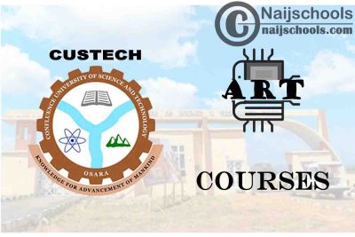 CUSTECH Courses for Art Students to Study; Full List