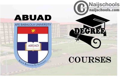 Degree Courses Offered in ABUAD for Students to Study