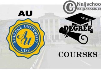 Degree Courses Offered in Adeleke University