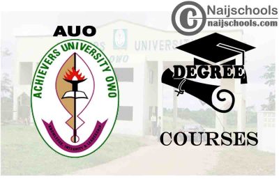 Degree Courses Offered in Achievers University