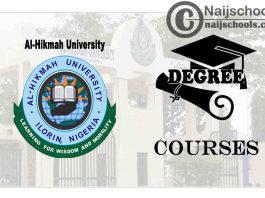 Degree Courses Offered in Al-Hikmah University