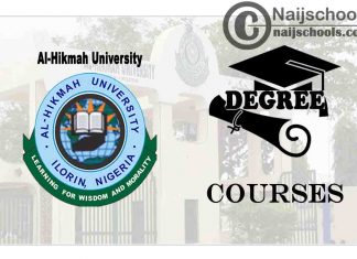 Degree Courses Offered in Al-Hikmah University