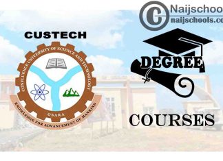 Degree Courses Offered in CUSTECH for Students