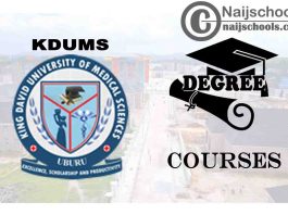 Degree Courses Offered in KDUMS for Students