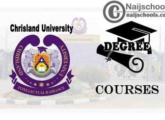 Degree Courses Offered in Chrisland University