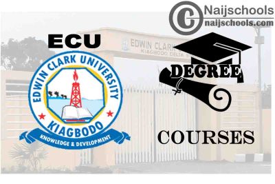 Degree Courses Offered in Edwin Clark University
