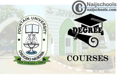 Degree Courses Offered in Fountain University