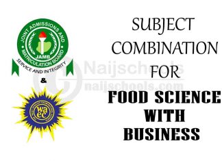 Subject Combination for Food Science with Business