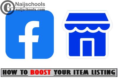 How to Boost Listing on Facebook Marketplace