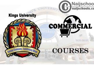 Kings University Courses for Commercial Students