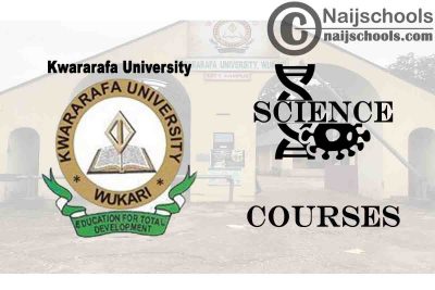 Kwararafa University Courses for Science Students