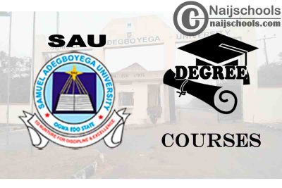 Degree Courses Offered in SAU for Students