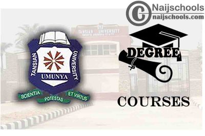 Degree Courses Offered in Tansian University