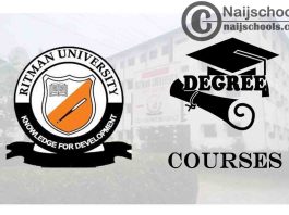 Degree Courses Offered in Ritman University