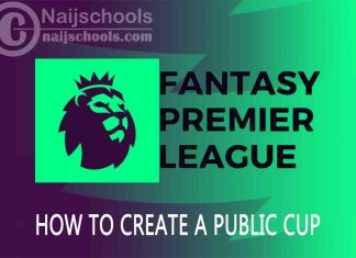 How to Create a Public 2022/2023 Cup on FPL