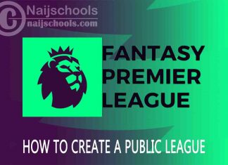 How to Create a Public 2022/2023 League on Your FPL Account