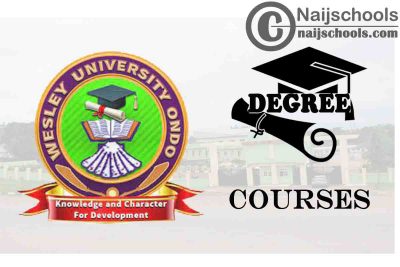 Degree Courses Offered in Wesley University Ondo