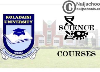 Koladaisi University Courses for Science Students