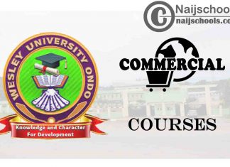 Wesley University Ondo Courses for Commercial Students