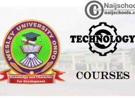 Wesley University Ondo Courses for Technology Students