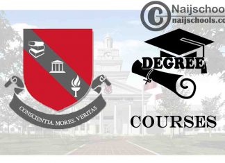 Degree Courses Offered in James Hope University