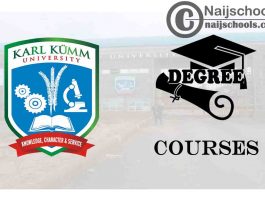 Degree Courses Offered in Karl-Kumm University