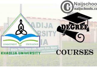 Degree Courses Offered in Khadija University
