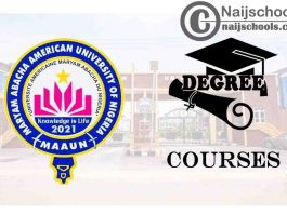 Degree Courses Offered in MAAUN for Students
