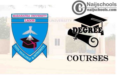 Degree Courses Offered in Maranatha University