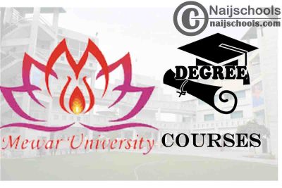 Degree Courses Offered in Mewar University