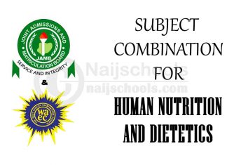Subject Combination for Human Nutrition and Dietetics