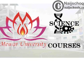 Mewar University Courses for Science Students