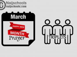 27 Happy New Month Prayer for Your Triplets in March