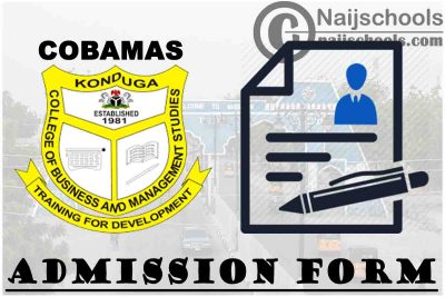 COBAMAS Konduga Admission Form for 2023/2024 Session