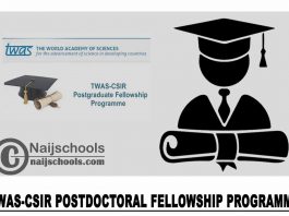 TWAS-CSIR Postdoctoral Fellowship Programme 2023