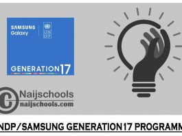 UNDP Samsung Generation17 Programme