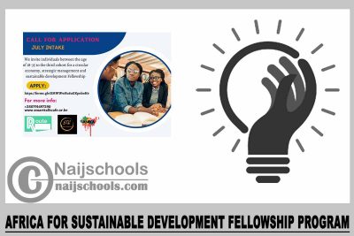 Africa for Sustainable Development Fellowship Program 2023