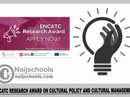 ENCATC Research Award on Cultural Policy and Cultural Management 2023