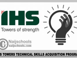 IHS Towers Technical Skills Acquisition Program 2023