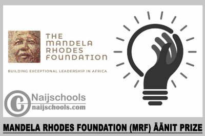 Mandela Rhodes Foundation (MRF) Äänit Prize 2023