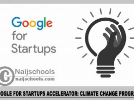 Google for Startups Accelerator: Climate Change Program 2023